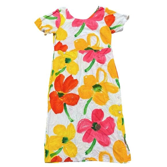 Jams World Floral Hawaiian Knee Length Dress - Picture 1 of 8